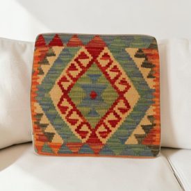 Pernă decorativă țesută manual 40x40 față de pernă Kilim