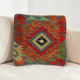 Pernă decorativă țesută manual 40x40 față de pernă Kilim