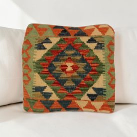 Pernă decorativă țesută manual 40x40 față de pernă Kilim