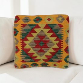 Pernă decorativă țesută manual 40x40 față de pernă Kilim