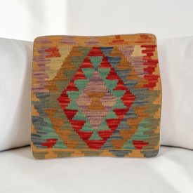   Pernă decorativă țesută manual 40x40 față de pernă Kilim