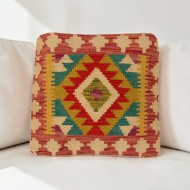 Față de pernă Kilim țesută manual 40x40 husă de pernă decorativă afgană
