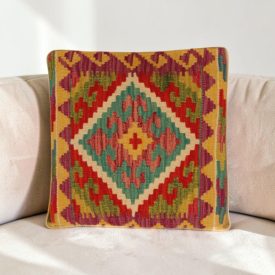 Față de pernă Kilim țesută manual 40x40 husă de pernă decorativă afgană
