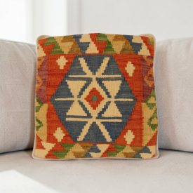 Față de pernă Kilim țesută manual 40x40 husă de pernă decorativă afgană