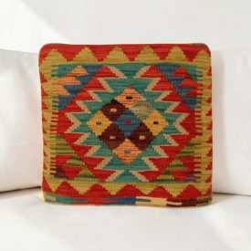 Față de pernă Kilim țesută manual 40x40 husă de pernă decorativă afgană
