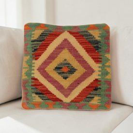 Pernă țesută manual 40x40 față de pernă Kilim