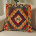 Pernă decorativă Kilim 50x50 față de pernă țesută manual
