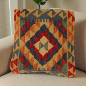 Pernă decorativă Kilim 50x50 față de pernă țesută manual