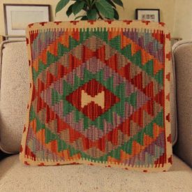 Pernă Kilim 50x50 față de pernă țesută manual