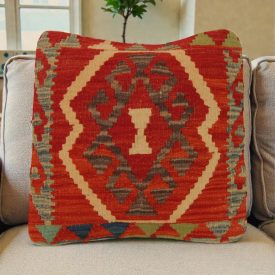 Pernă decorativă orientală 50x50 față de pernă țesută manual