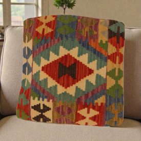 Pernă decorativă țesută manual 50x50 față de pernă Kilim