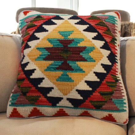 Pernă decorativă Kilim 45x45 față de pernă țesută manual