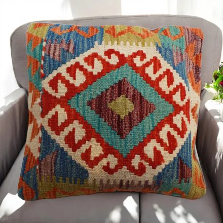 Pernă decorativă Kilim 45x45 față de pernă țesută manual