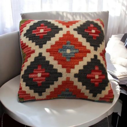 Pernă decorativă Kilim 45x45 față de pernă țesută manual