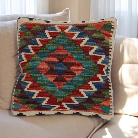 Pernă decorativă Kilim 45x45 față de pernă țesută manual