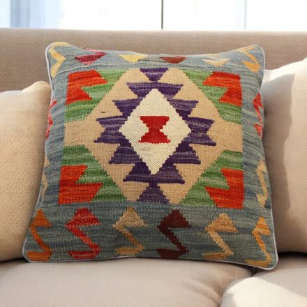 Pernă decorativă Kilim 45x45 față de pernă țesută manual