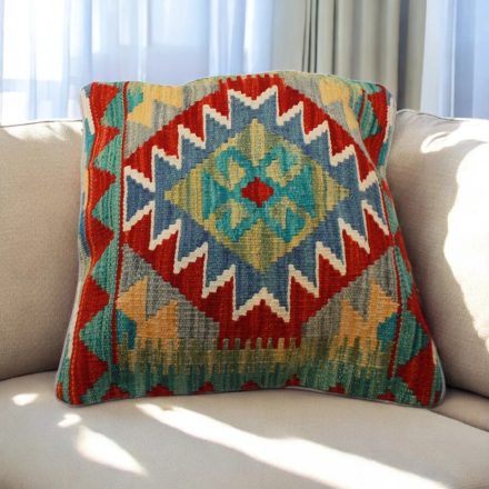 Pernă decorativă Kilim 45x45 față de pernă țesută manual