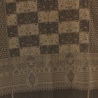 Eșarfă elegantă de damă și de bărbați 215x105 gri-negru cu model autentic