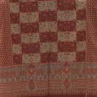 Eșarfă gri-burgund 215x105 eșarfă elegantă din bumbac pentru damă