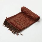 Șal elegant de damă 215x105, eșarfă din bumbac burgund