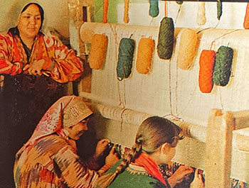 Covorul Kilim fabricarea